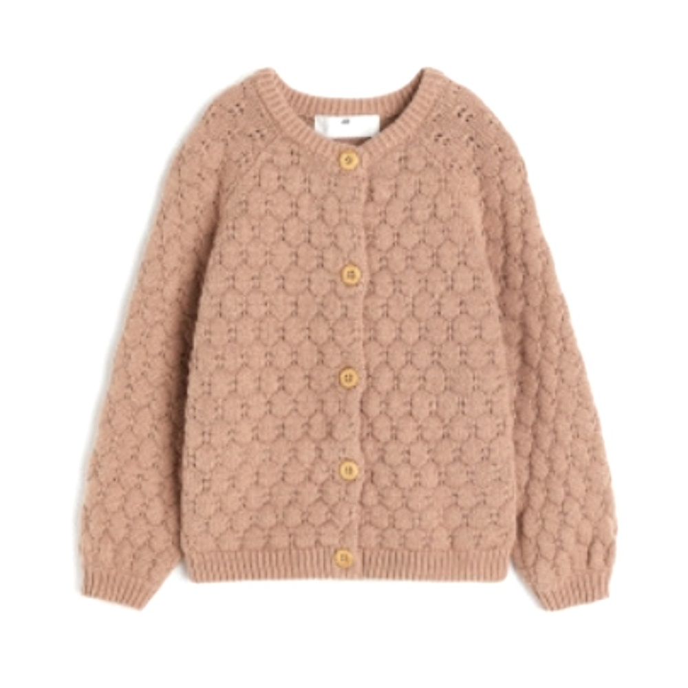TEXTURED-KNIT CARDIGAN H&M